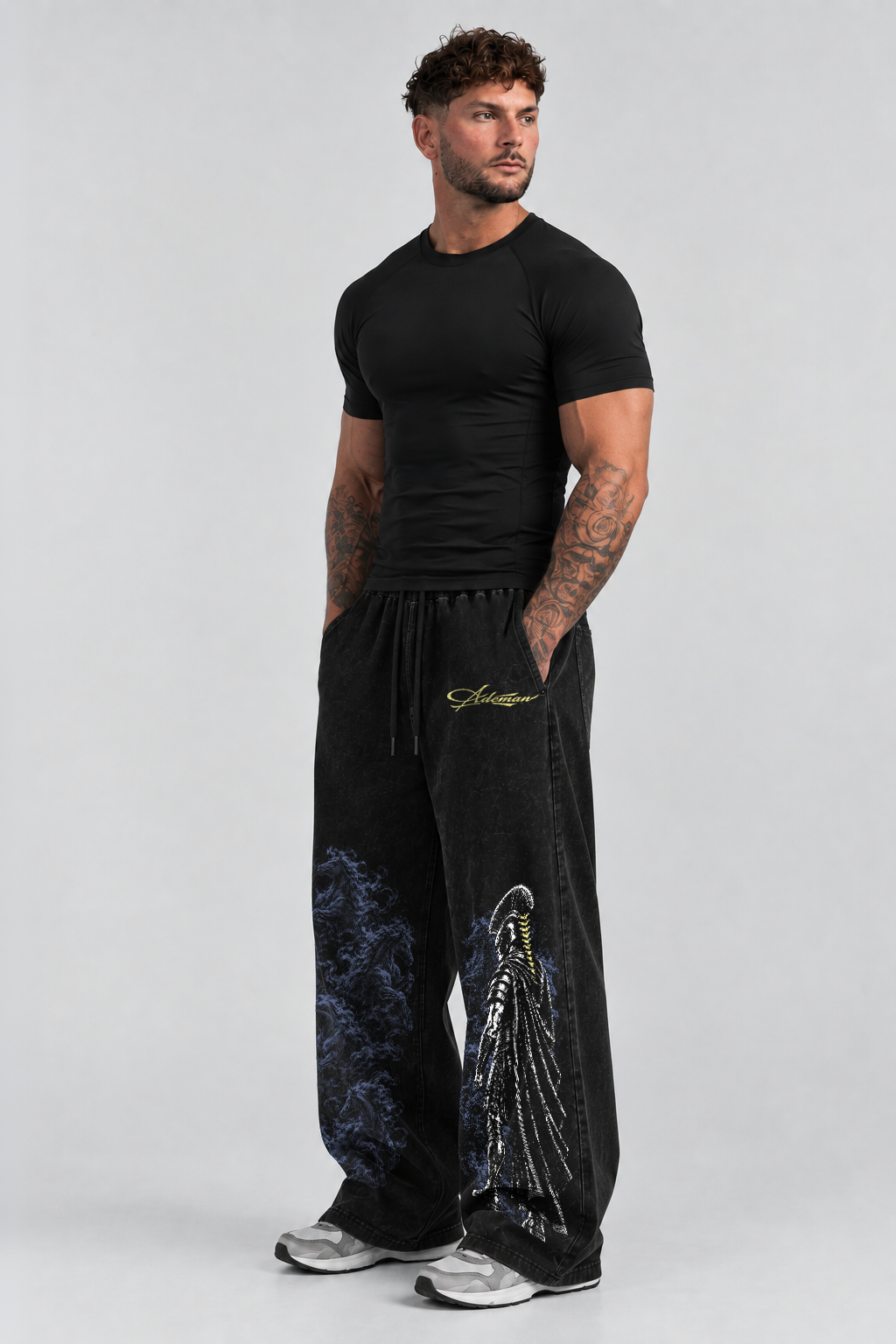 Pantalón Acid Wash Agamenon One Black