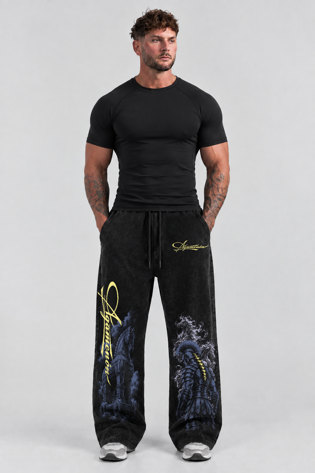 Pantalón Acid Wash Agamenon Two Black