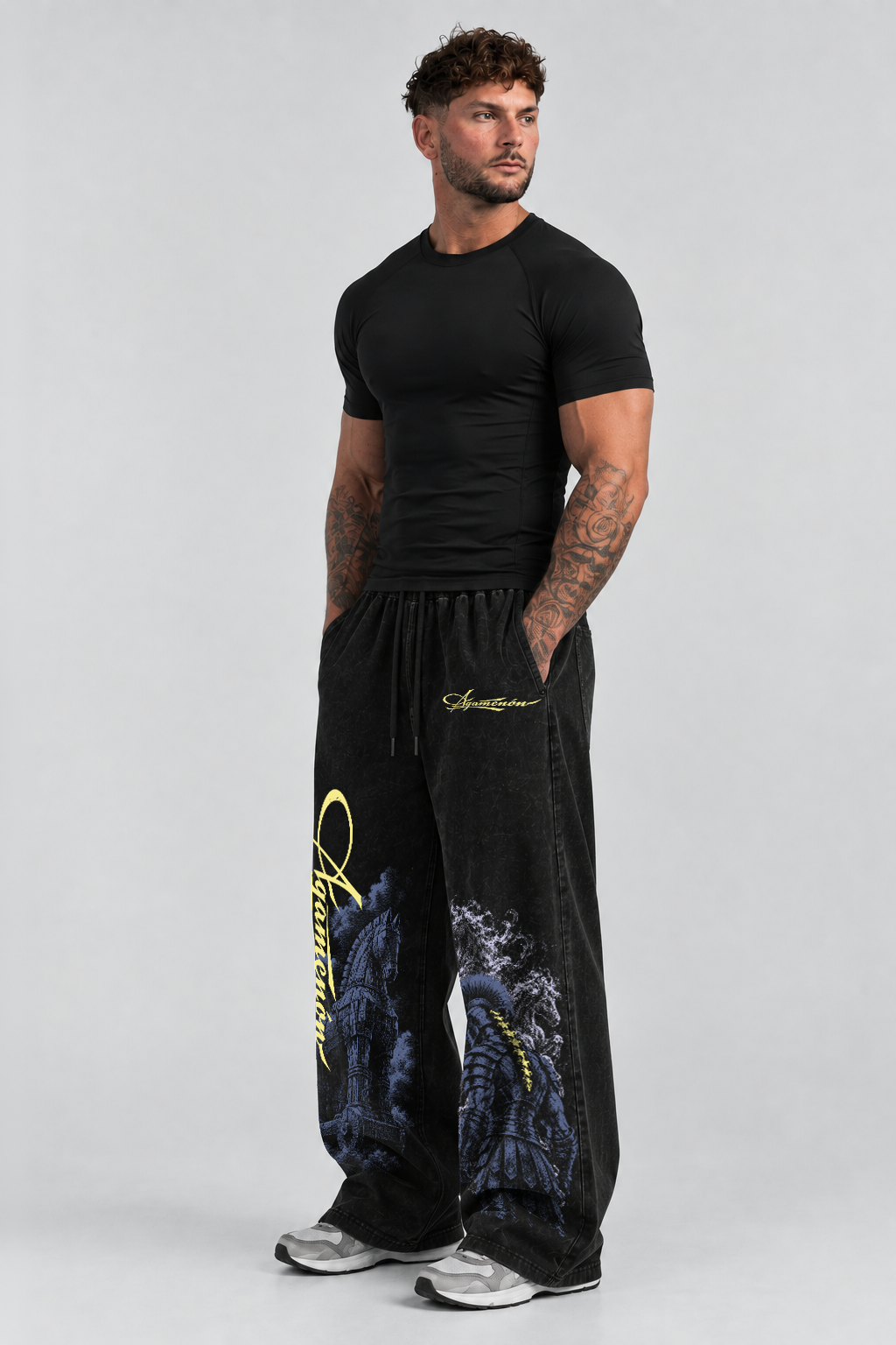 Pantalón Acid Wash Agamenon Two Black