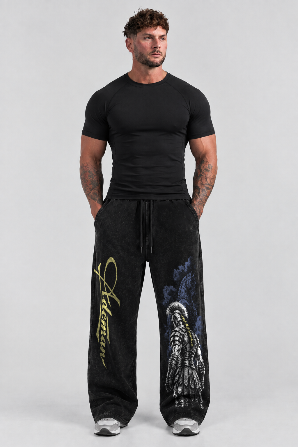 Pantalón Acid Wash Agamenon Three Black