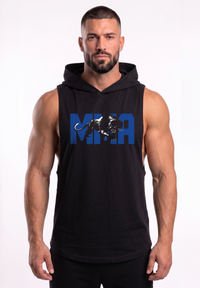 Polera Musculosa con Capucha Black/Blue | MMA
