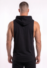 Polera Musculosa con Capucha Black/Blue | MMA