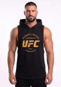 Polera Musculosa con Capucha Black | UFC 1992