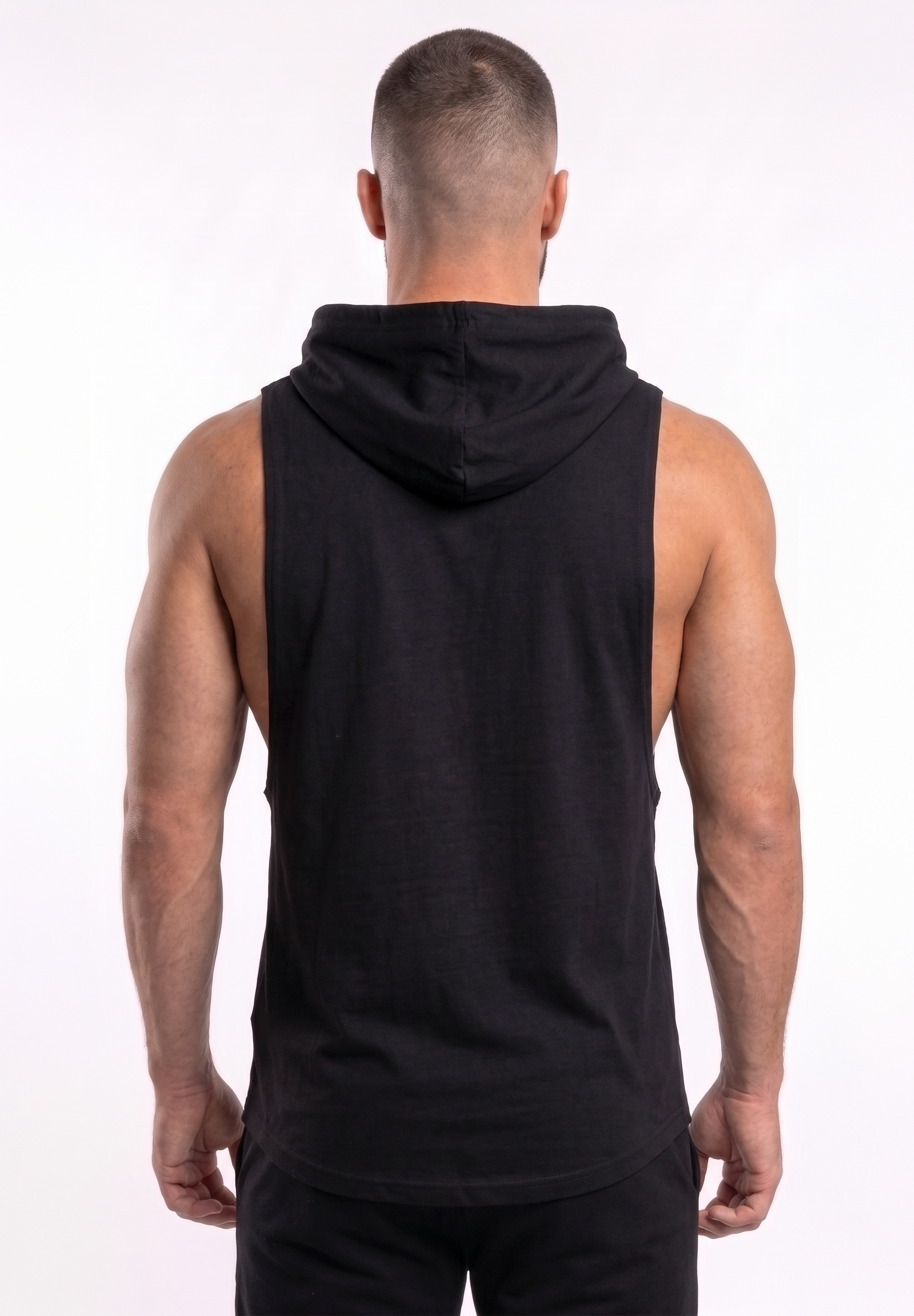 Polera Musculosa con Capucha Black | Vengeance