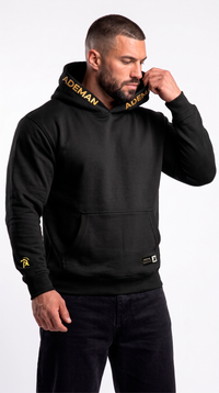 Poleron canguro Ademan x aress Black