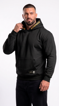 Poleron canguro Ademan x aress Black