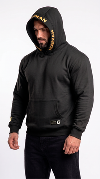 Poleron canguro Ademan x aress Black
