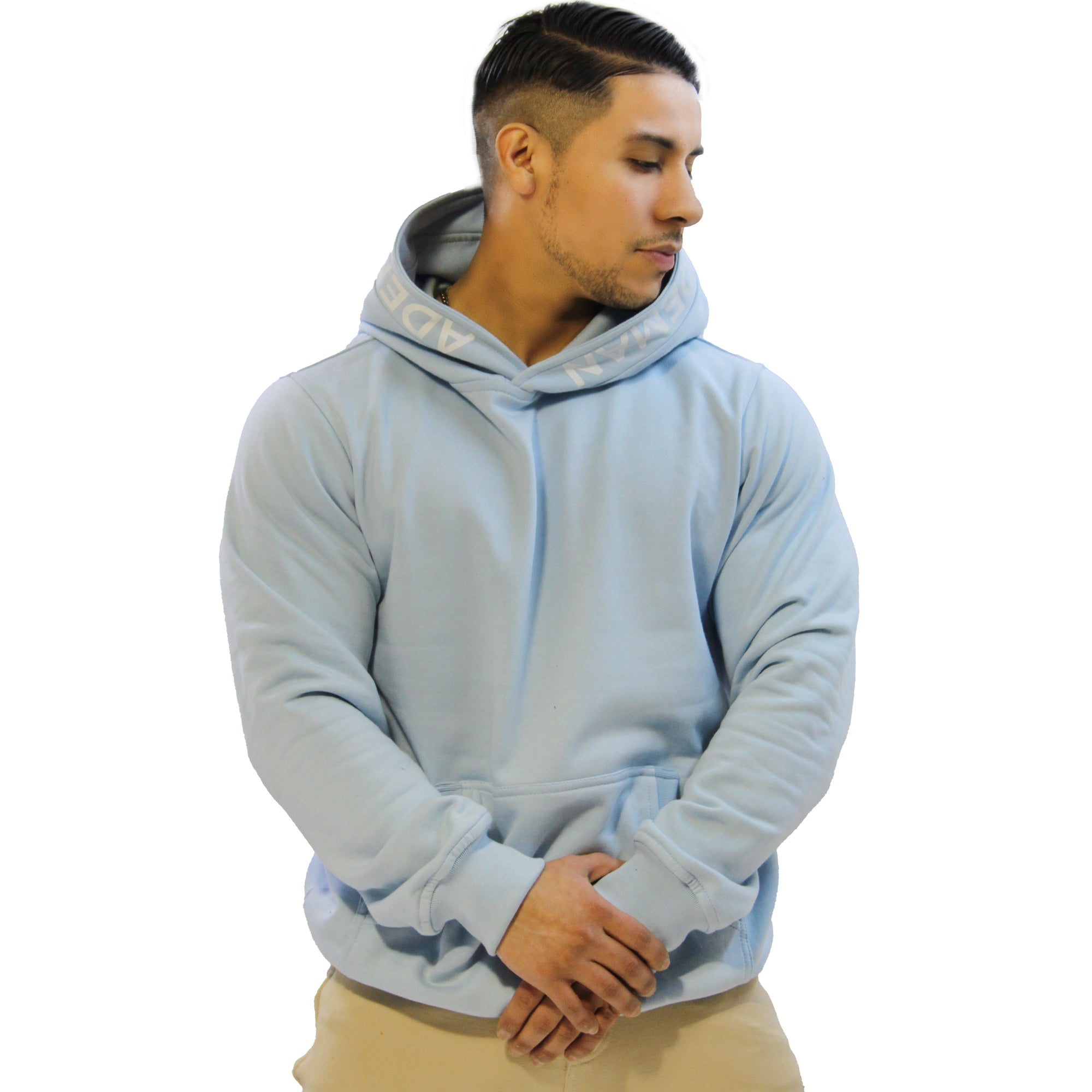 Poleron canguro Ademan x aress celeste – ADEMAN