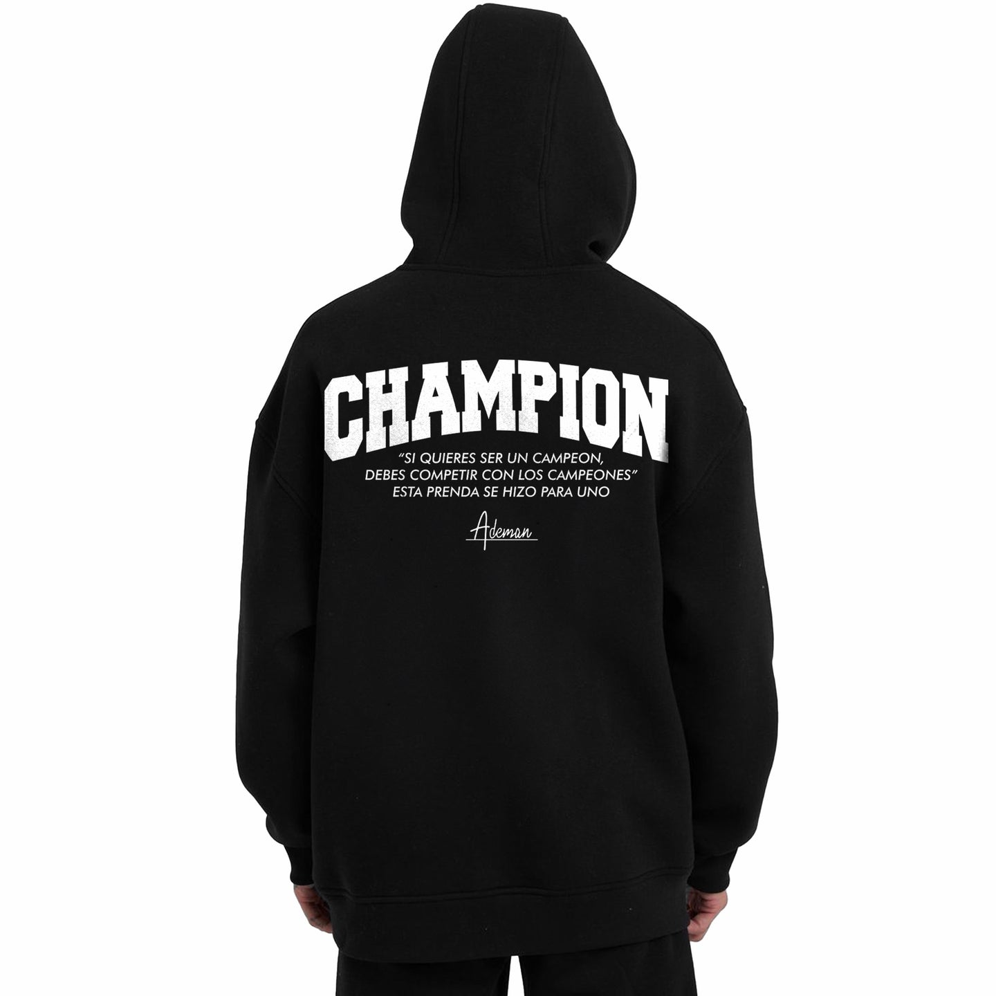 Poleron canguro edition Champion Black