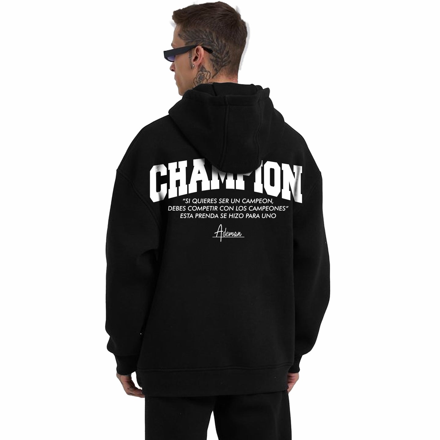 Poleron canguro edition Champion Black