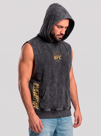 Polerón Musculosa Acid Wash Black | UFC 1993