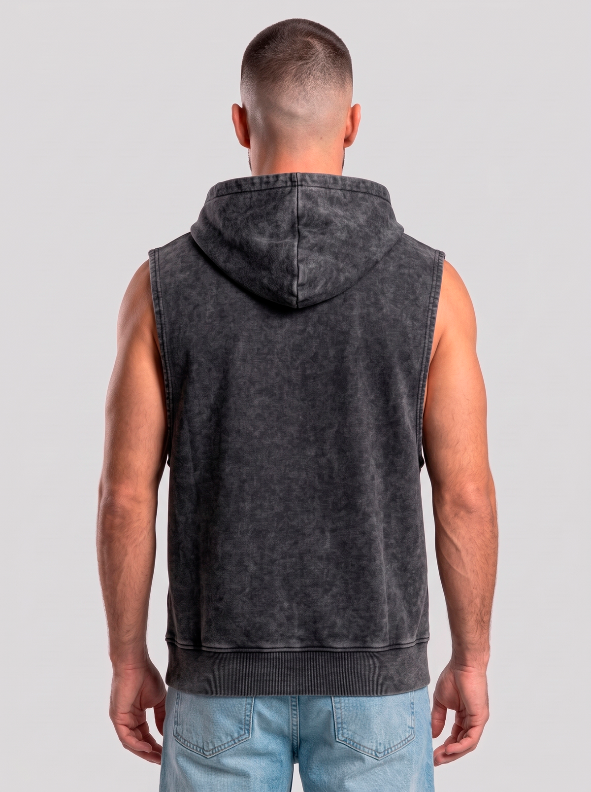 Polerón Musculosa Acid Wash Black | UFC 1993