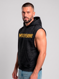 Polerón Musculosa con Capucha Wolverine Acid Wash | black