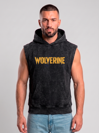 Polerón Musculosa con Capucha Wolverine Acid Wash | black