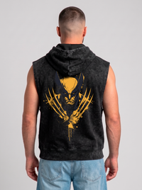 Polerón Musculosa con Capucha Wolverine Acid Wash | black