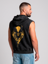 Polerón Musculosa con Capucha Wolverine Acid Wash | black