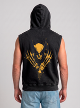 Polerón Musculosa con Capucha Wolverine Acid Wash | black