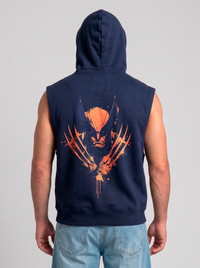 Polerón Musculosa con Capucha Wolverine | Navy