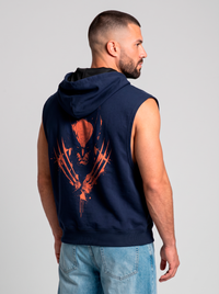 Polerón Musculosa con Capucha Wolverine | Navy