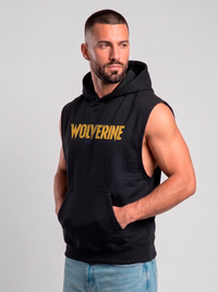 Polerón Musculosa con Capucha Wolverine | Black