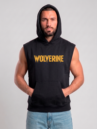 Polerón Musculosa con Capucha Wolverine | Black