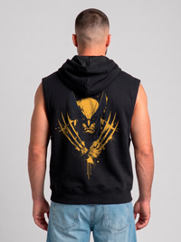Polerón Musculosa con Capucha Wolverine | Black
