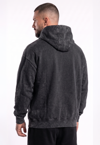 Polerón Oversize Acid Wash Punisher one - Black