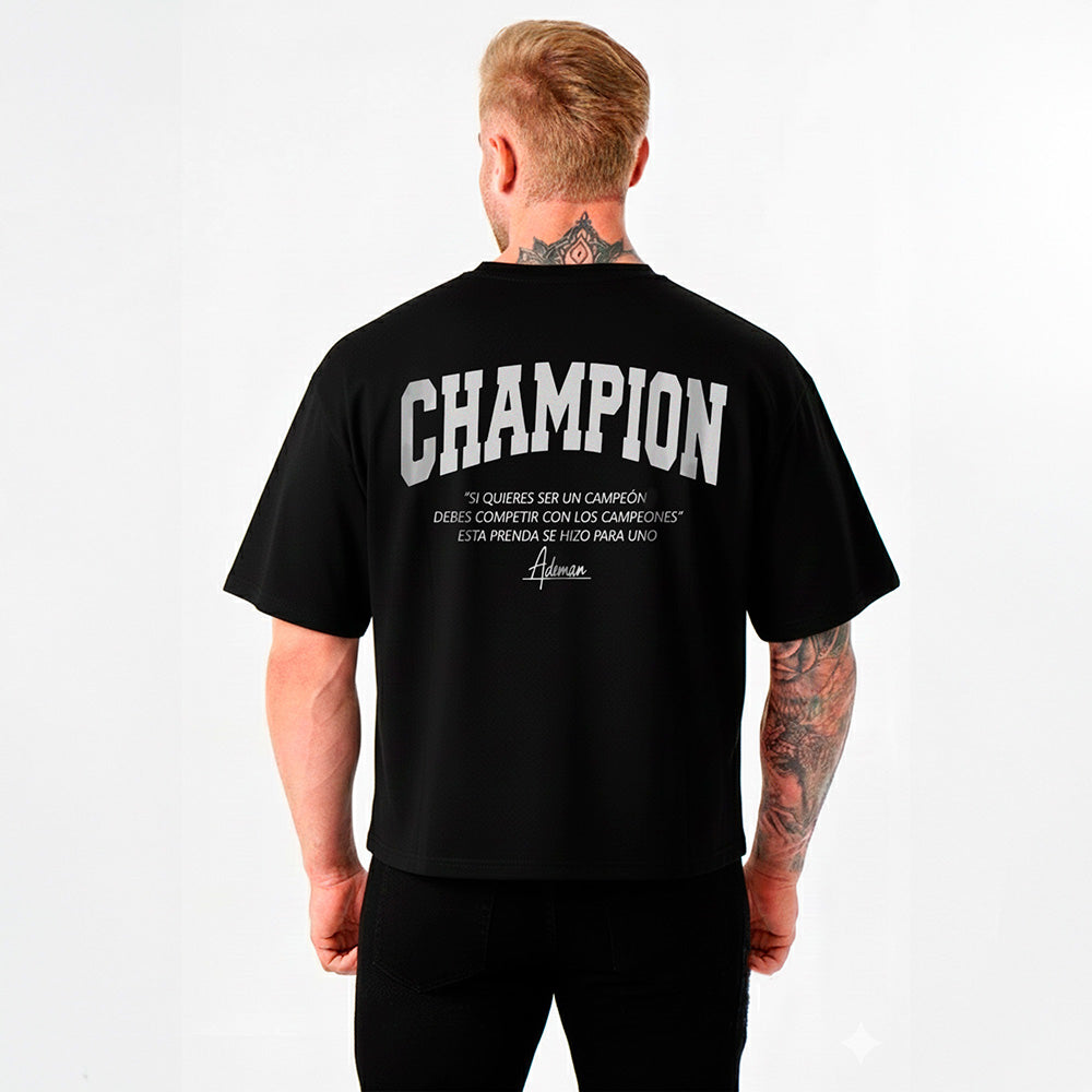 Polera oversize  edition Champion Black