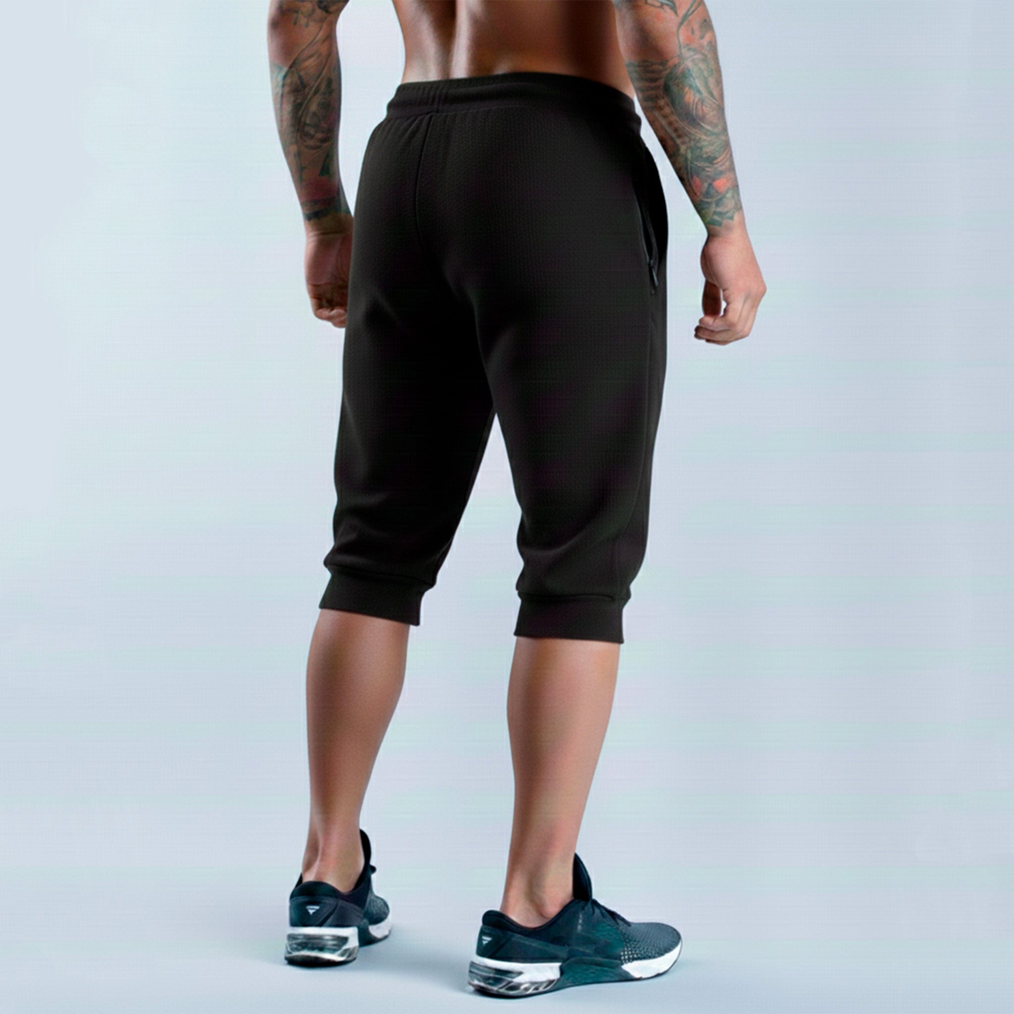 Short buzo 3/4 basic ADEMAN negro