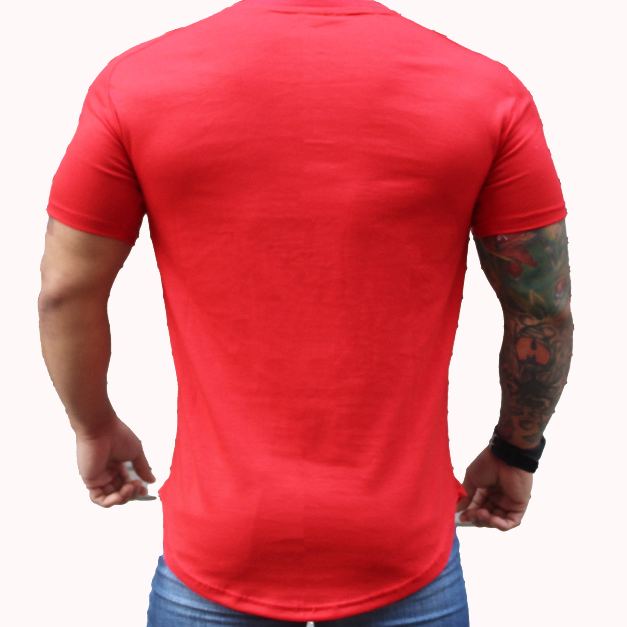 Polera slim fit aress x ademan rojo