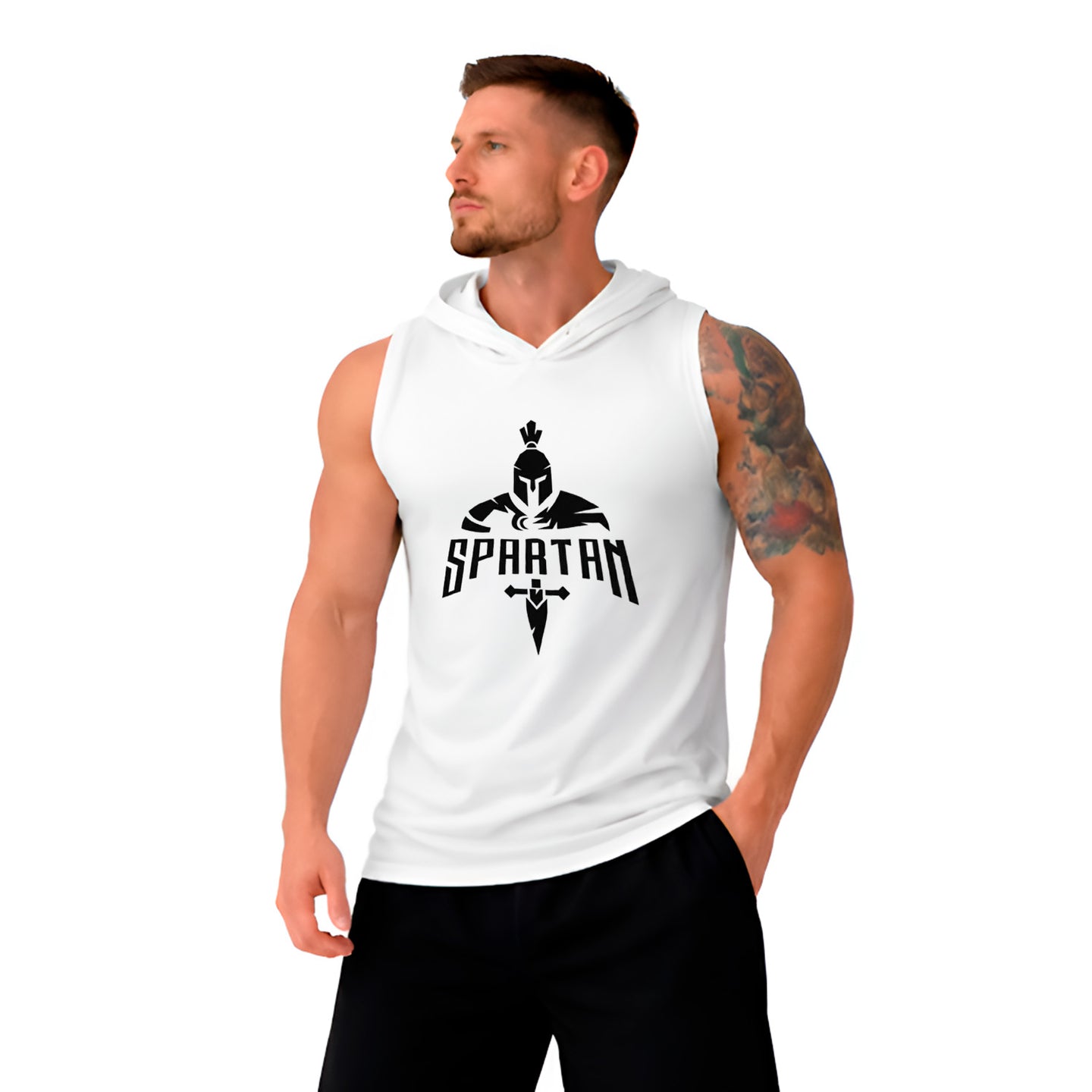 Polera Musculosa Spartan white
