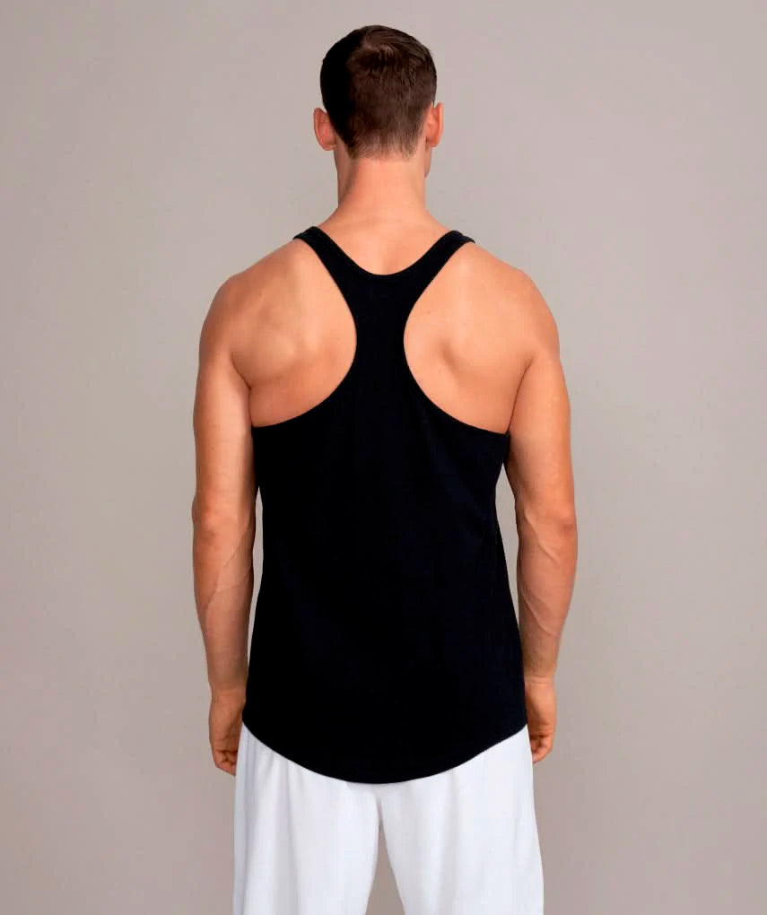 polera musculosa tirante gold gym negro