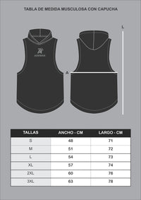 Polera Musculosa con Capucha Black | Vengeance
