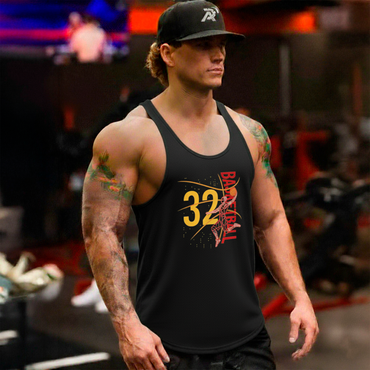polera musculosa tirante aress 32 negro