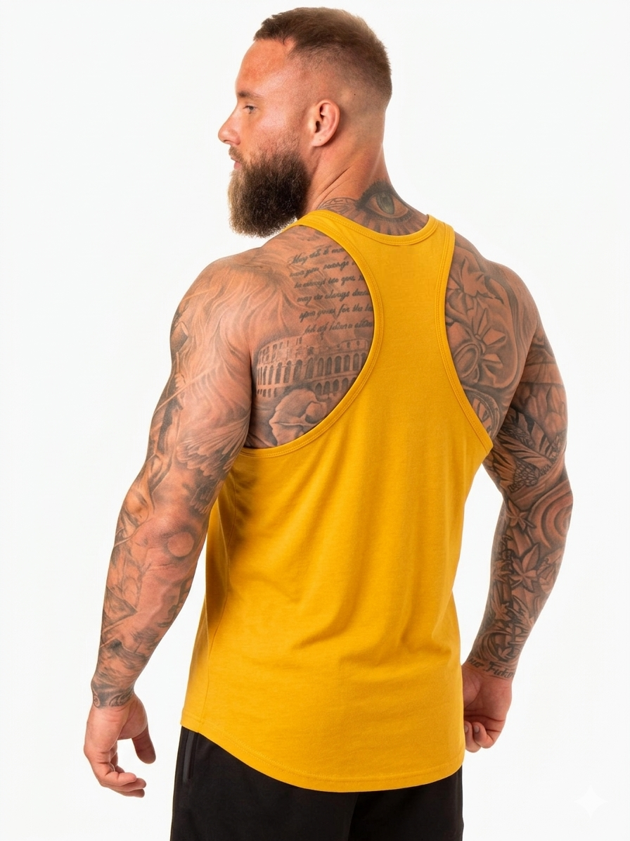 Polera Musculosa Tirante Punisher – Amarillo