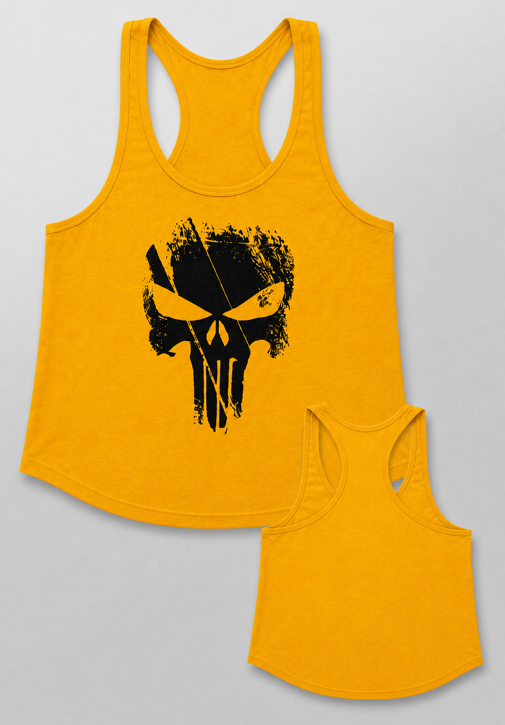 Polera Musculosa Tirante Punisher – Amarillo