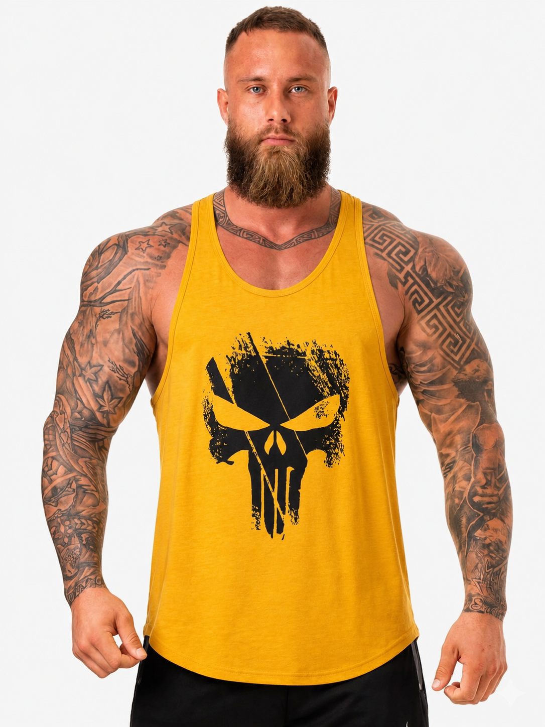 Polera Musculosa Tirante Punisher – Amarillo