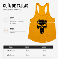 Polera Musculosa Tirante Punisher – Amarillo