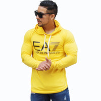 Polera Long Fit Capucha Emporio amarillo oro