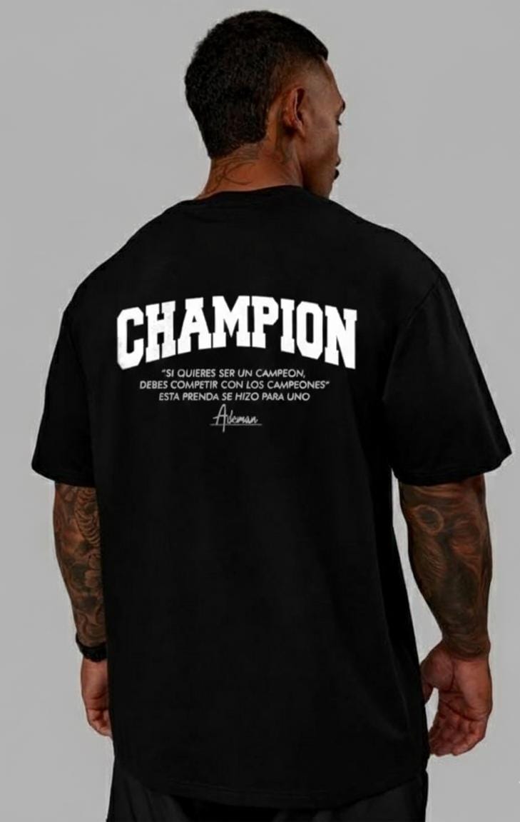 Polera oversize  edition Champion Black