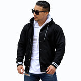 Chaque America Bomber hombre con capucha Ademan