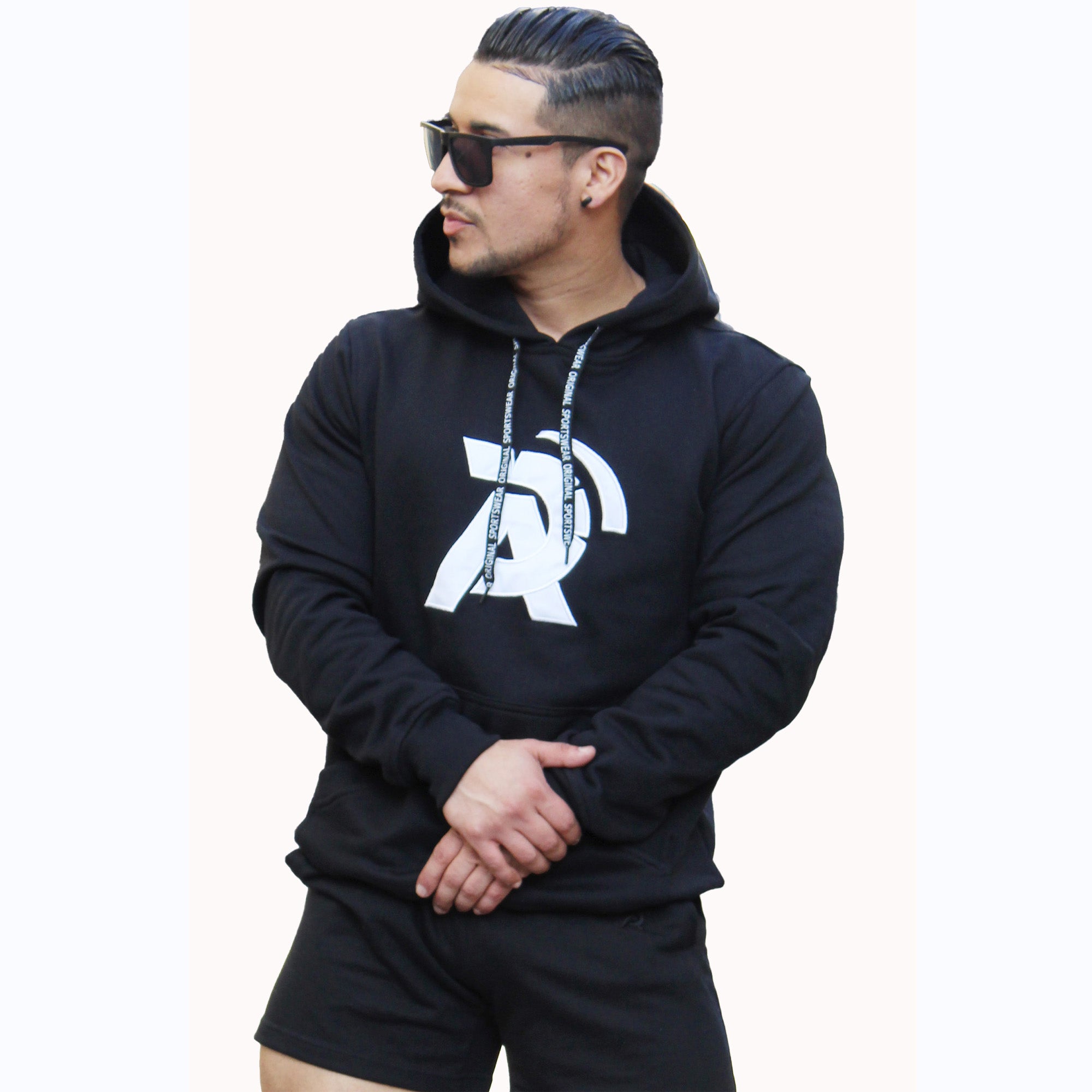 Poleron canguro aress negro – ADEMAN