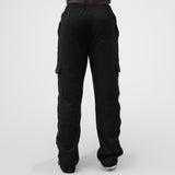 Pantalones cargo holgados con dos bolsillos en color negro