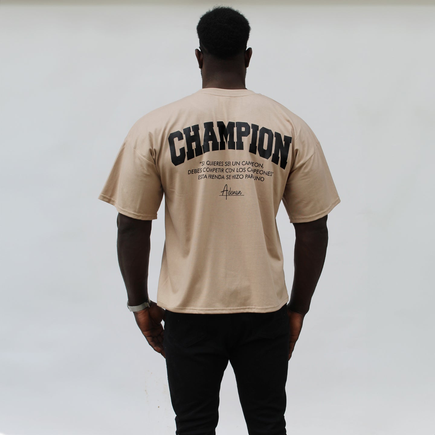 Polera oversize  edition Champion Beige