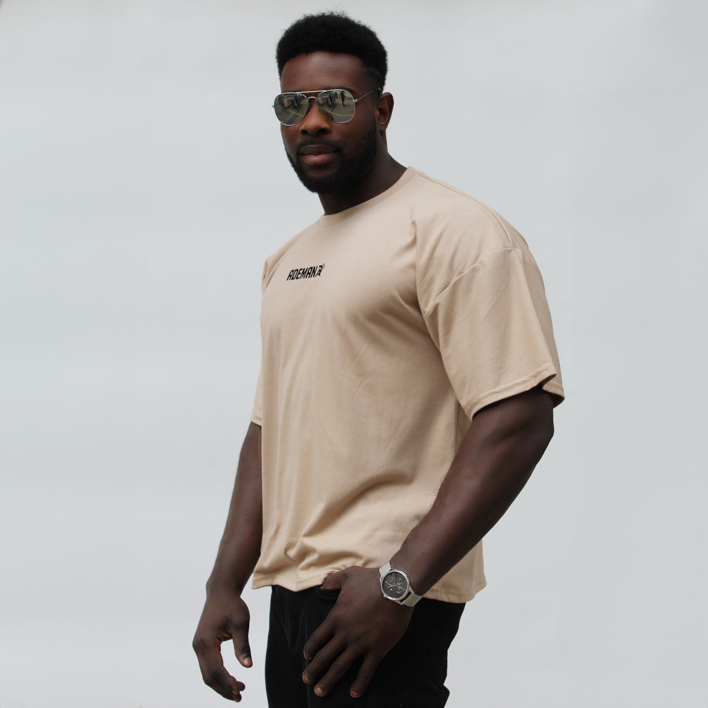 Polera oversize  edition Champion Beige