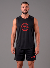 Polera Musculosa Dri-Fit Panal UFC / black