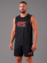 Polera Musculosa Dri-Fit Panal UFC | Black-white