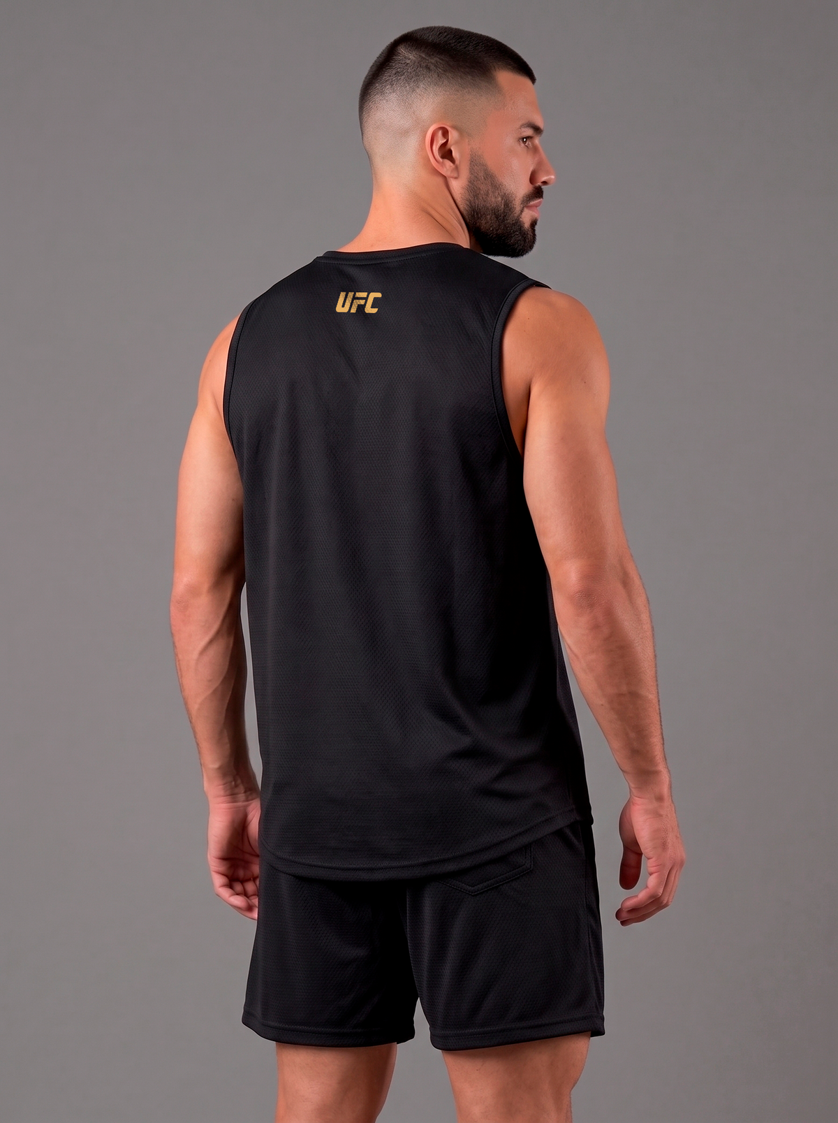 Polera Musculosa Dri-Fit Panal Black | UFC 1993