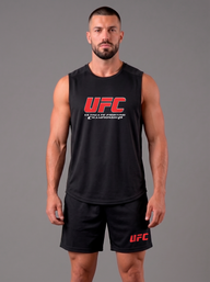 Polera Musculosa Dri-Fit Panal UFC | Black-white