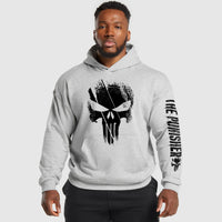 Poleron canguro the punisher Gris